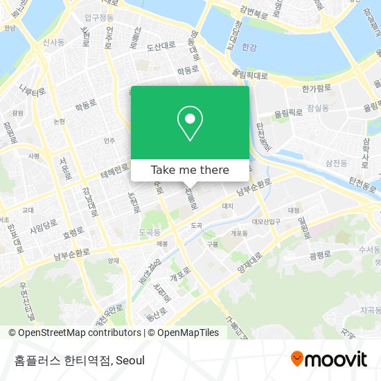 홈플러스 한티역점 map