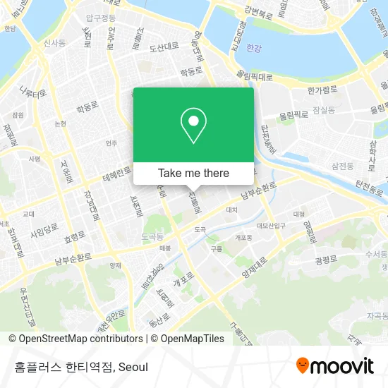 홈플러스 한티역점 map