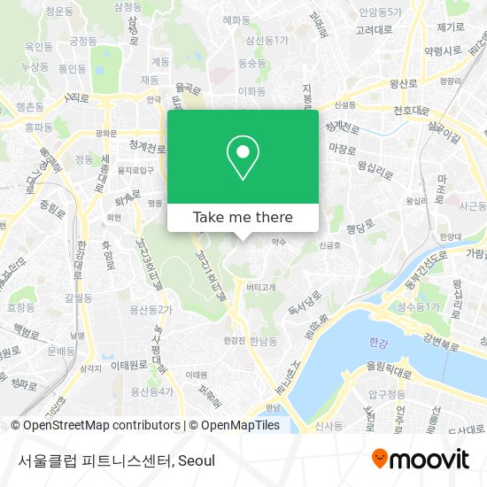 서울클럽 피트니스센터 map