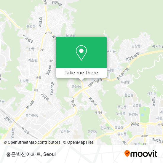 홍은벽산아파트 map