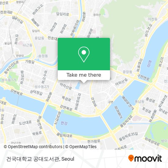 건국대학교 공대도서관 map