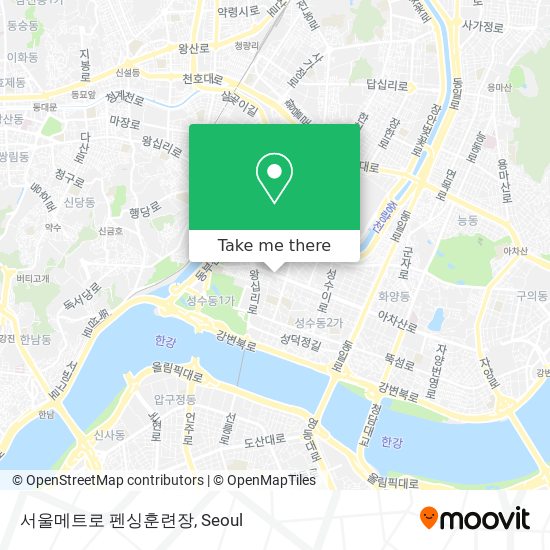 서울메트로 펜싱훈련장 map