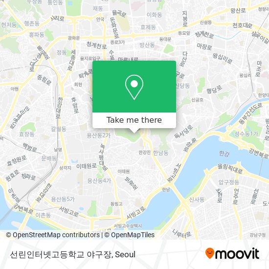 선린인터넷고등학교 야구장 map