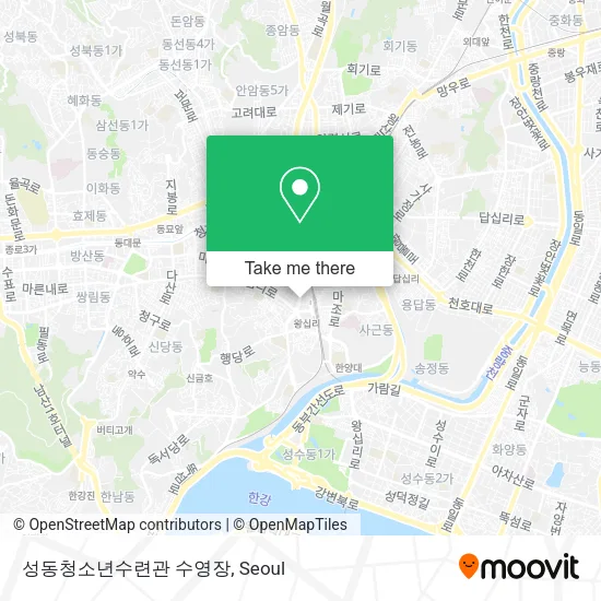 성동청소년수련관 수영장 map