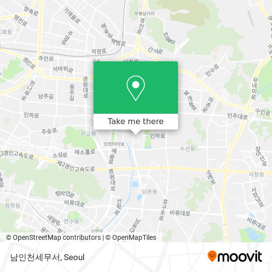 남인천세무서 map