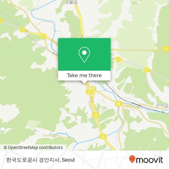 한국도로공사 경안지사 map