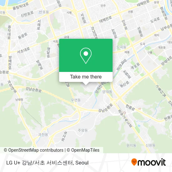 LG U+ 강남/서초 서비스센터 map