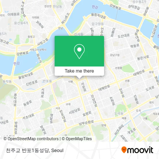 천주교 반포1동성당 map