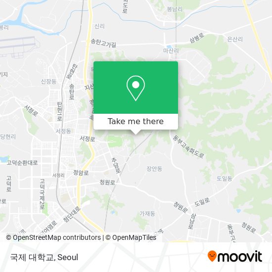 국제 대학교 map