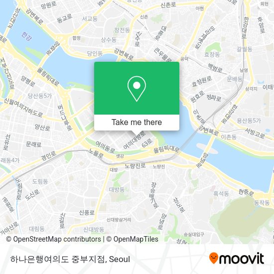 하나은행여의도 중부지점 map