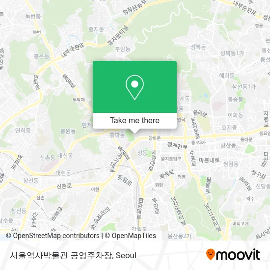 서울역사박물관 공영주차장 map