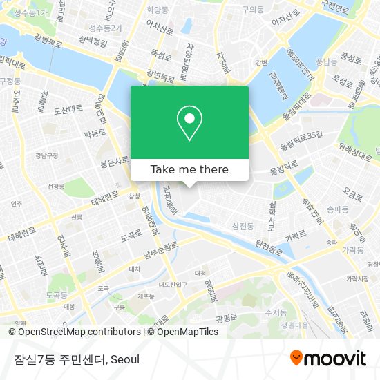 잠실7동 주민센터 map