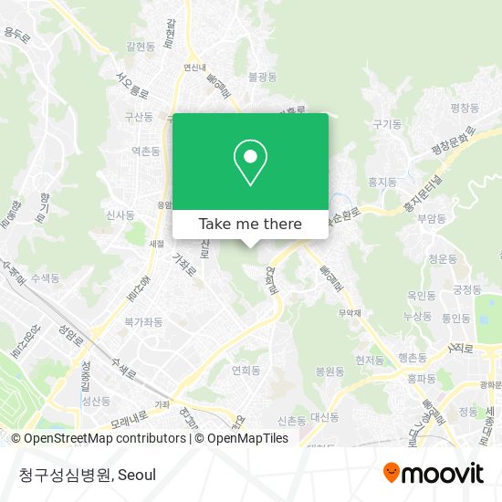 청구성심병원 map