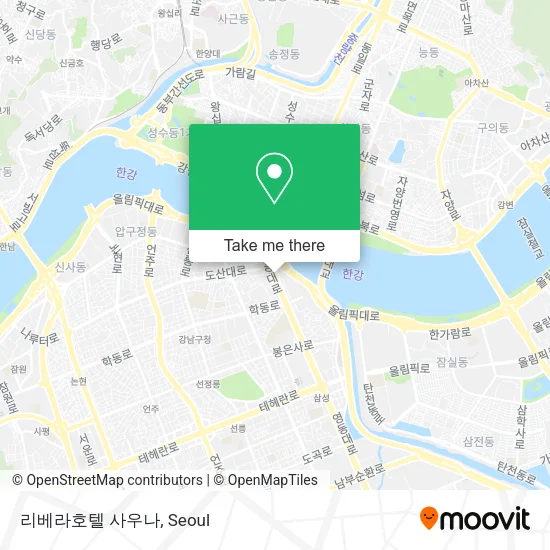 리베라호텔 사우나 map