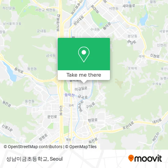 성남미금초등학교 map