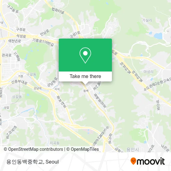 용인동백중학교 map