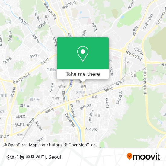 중화1동 주민센터 map