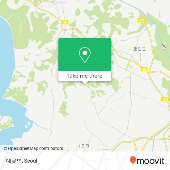 대곶면 map