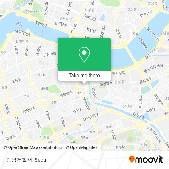 강남경찰서 map