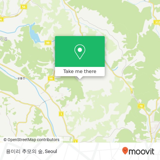 용미리 추모의 숲 map