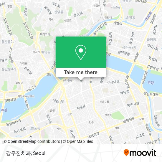 강우진치과 map