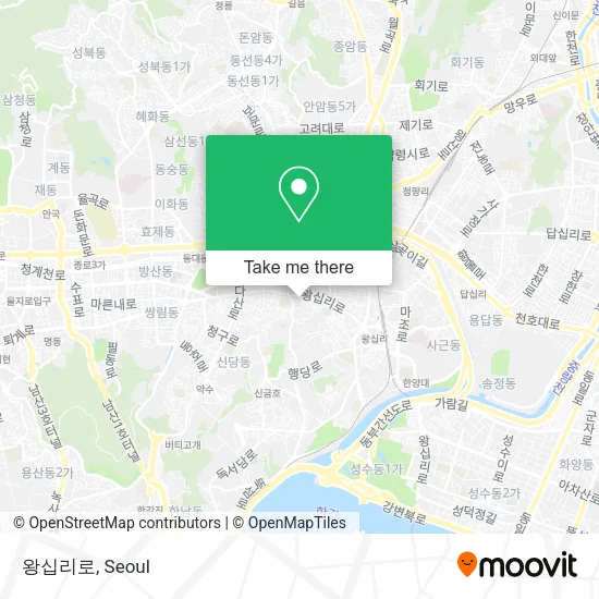 왕십리로 map