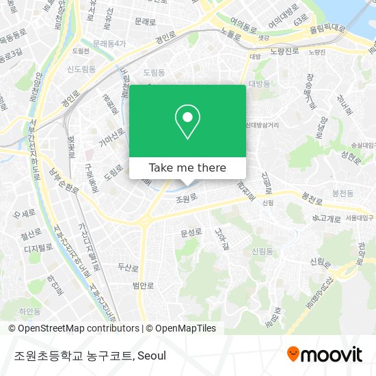 조원초등학교 농구코트 map