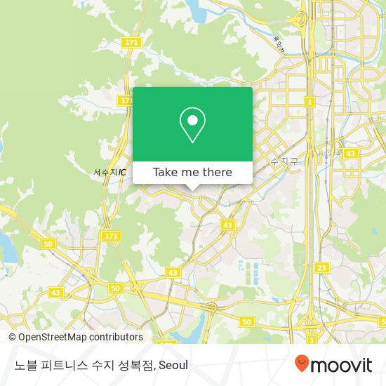 노블 피트니스 수지 성복점 map