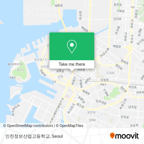 인천정보산업고등학교 map