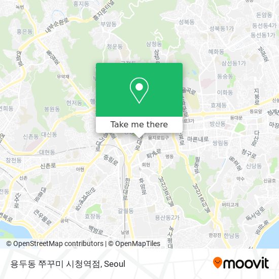 용두동 쭈꾸미 시청역점 map