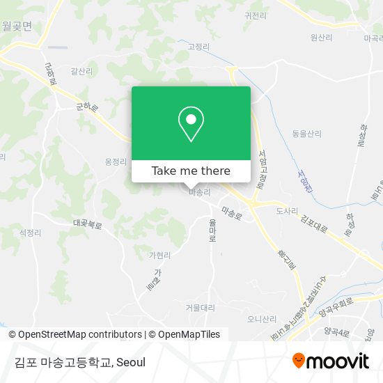 김포 마송고등학교 map