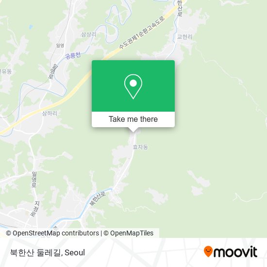 북한산 둘레길 map
