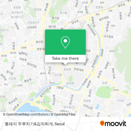통돼지 두루치기&김치찌개 map