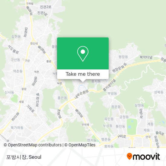 포방시장 map