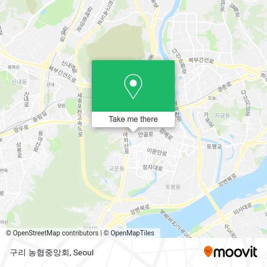 구리 농협중앙회 map