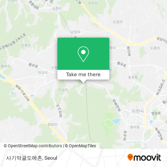 사기막골도예촌 map