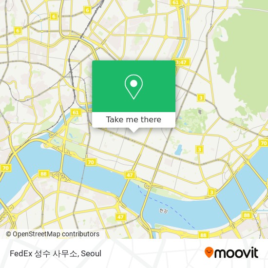 FedEx 성수 사무소 map