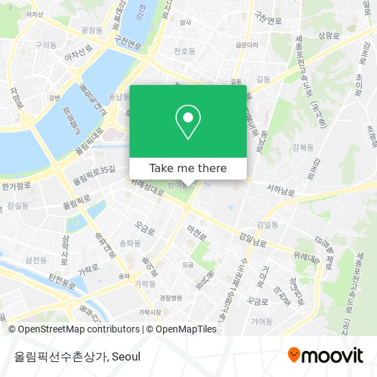 올림픽선수촌상가 map