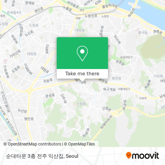 순대타운 3층 전주 익산집 map