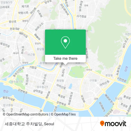 세종대학교 주차빌딩 map