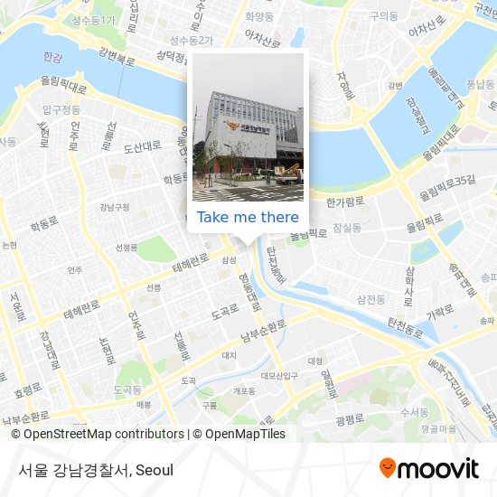서울 강남경찰서 map