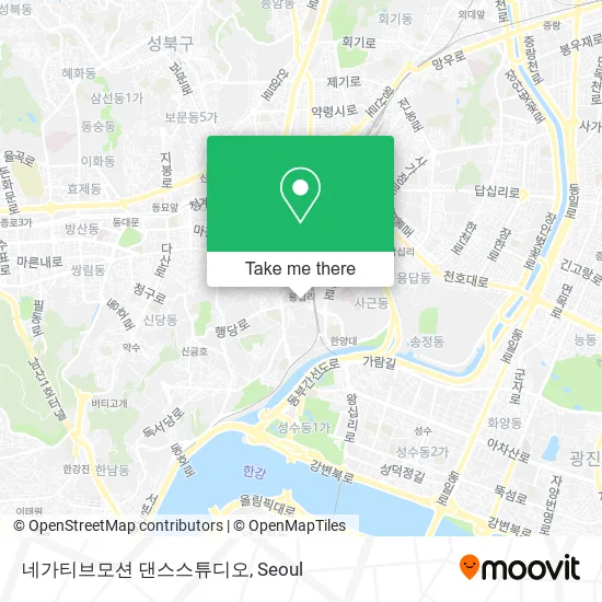 네가티브모션 댄스스튜디오 map
