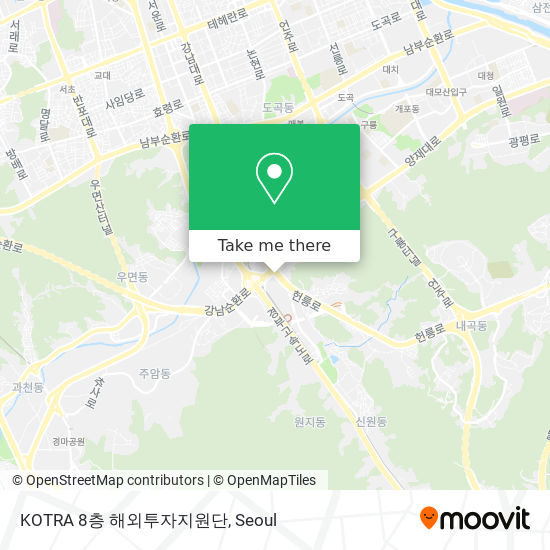 KOTRA 8층 해외투자지원단 map