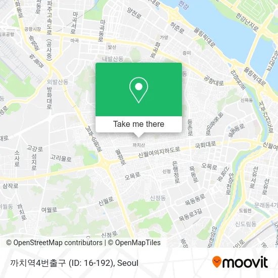 까치역4번출구 (ID: 16-192) map