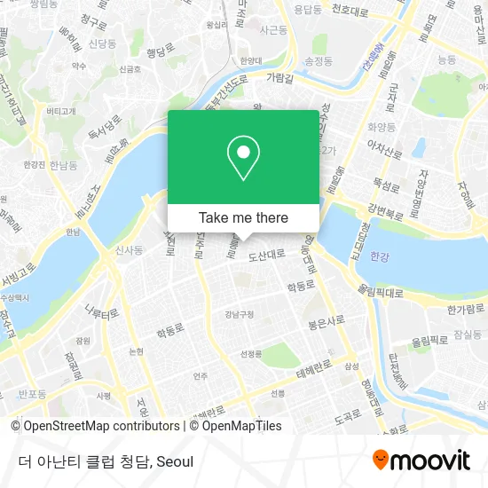 더 아난티 클럽 청담 map