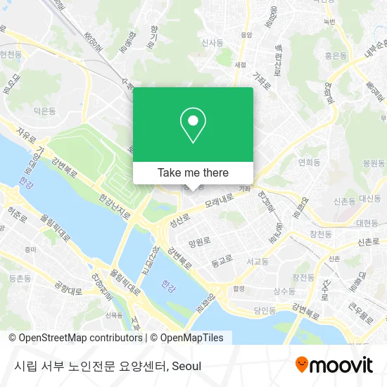시립 서부 노인전문 요양센터 map