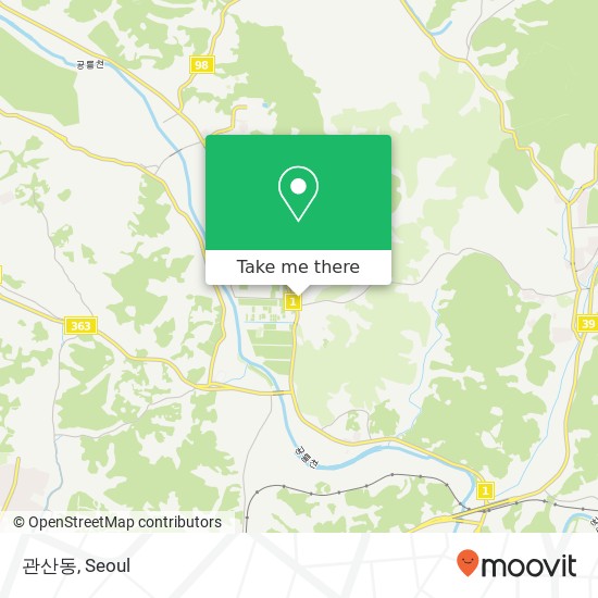 관산동 map