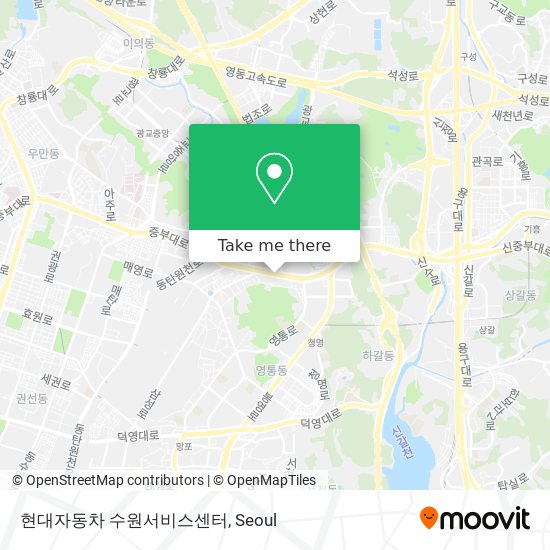 현대자동차 수원서비스센터 map