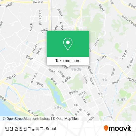 일산 컨벤션고등학교 map