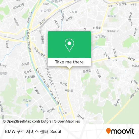 BMW 구로 서비스 센터 map